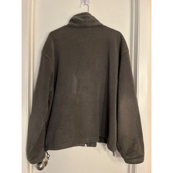 Vintage Columbia Fleece Jacket Full-Zip Dark Green Warm Outerwear Mens Size L - Picture 2 of 6